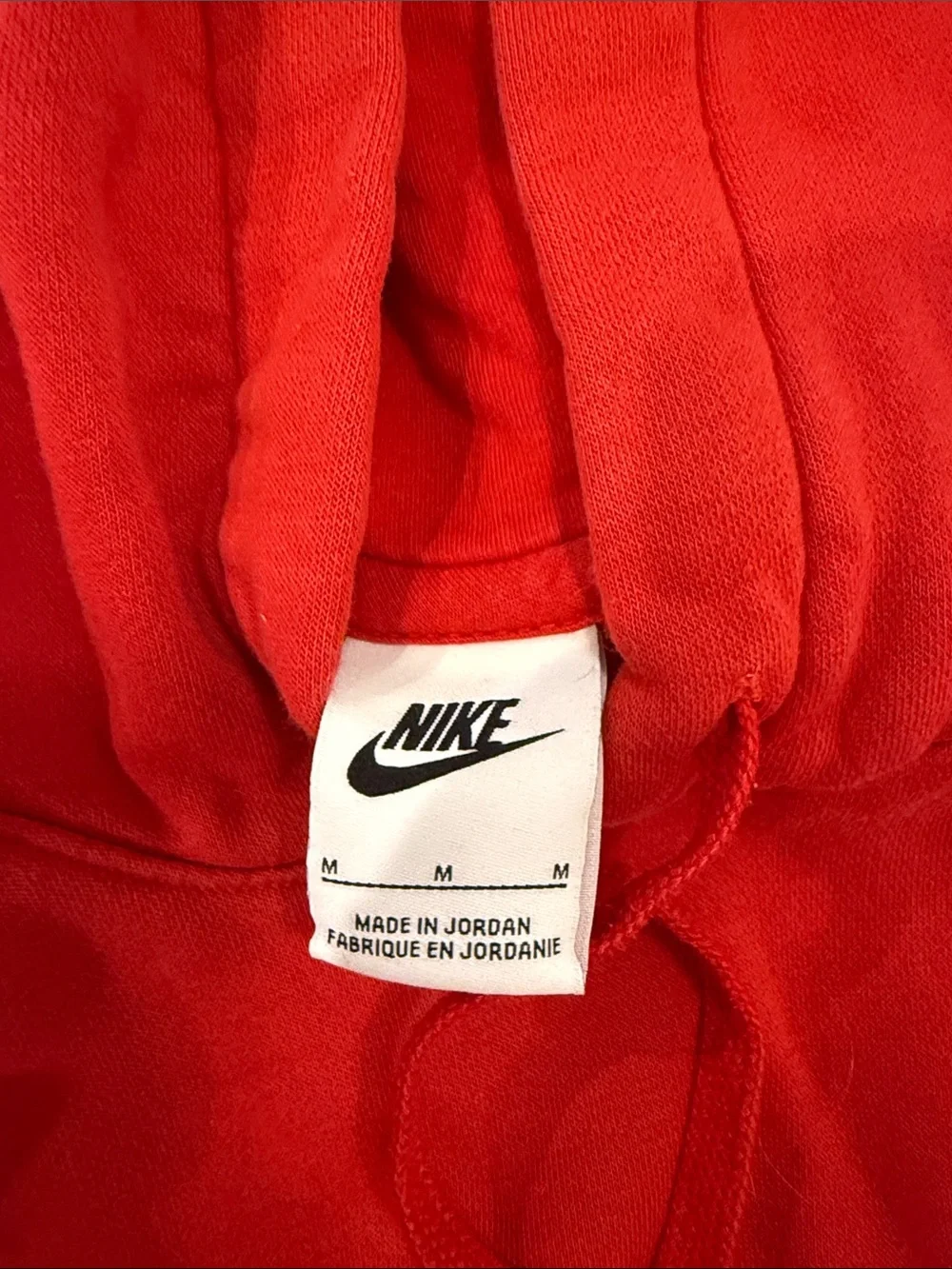 Nike Red Women's Pullover Hoodie with Swoosh